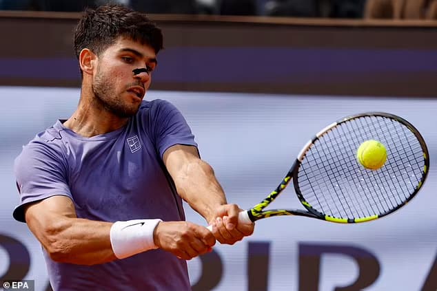 Carlos Alcaraz defeats Jack Draper in Italian Open quarter-finals with straight sets win
