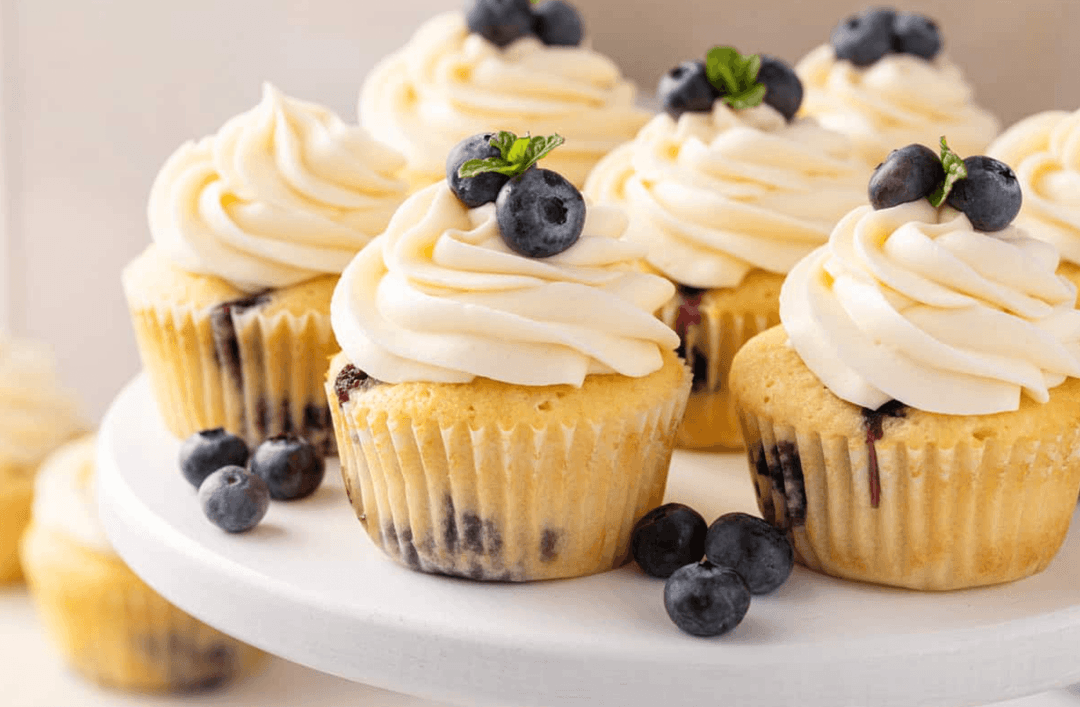 Blueberry Cupcakes with Cream Cheese Frosting – Perfect for Spring