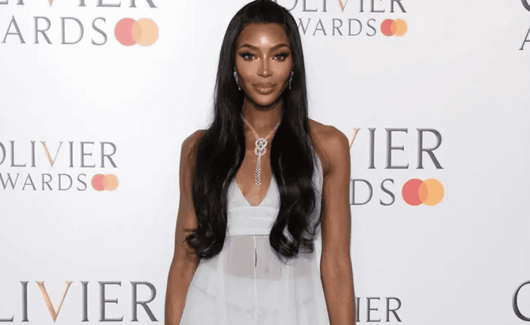 Naomi Campbell Wears Sheer White Chanel at 2025 Olivier Awards