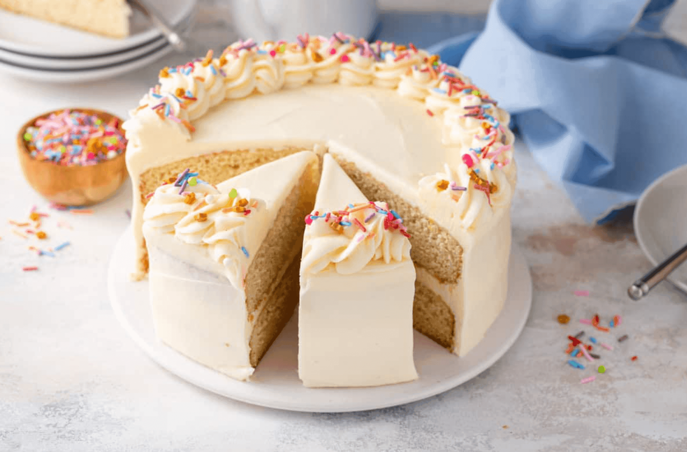 Classic Vanilla Cake Recipe with Buttermilk and Vanilla Bean
